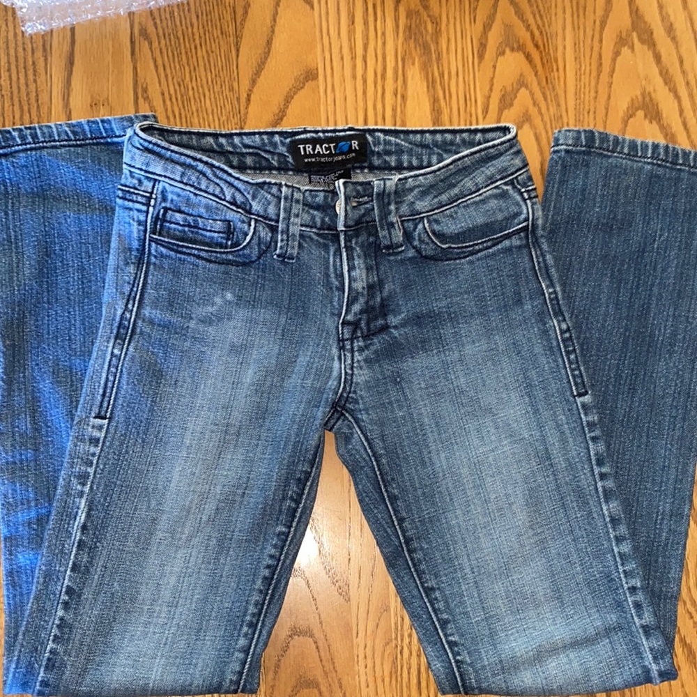 Tractor blue denim girls size 10 jeans